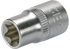 Stecknuss E12 x 29 mm, E-Profil kurz mit 3/8 Zoll Antrieb SW-Stahl