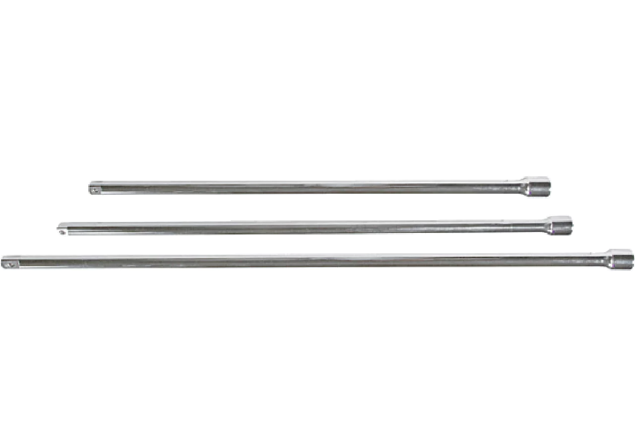 Verlängerungssatz 3-teilig, 450 - 600 - 750 mm mit 1/2 Zoll Antrieb SW-Stahl