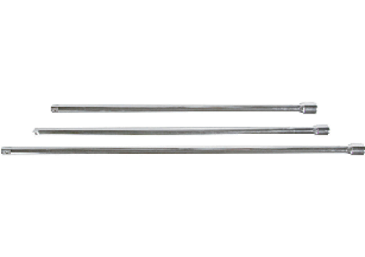 Verlängerungssatz 3-teilig, 450 - 600 - 750 mm mit 1/2 Zoll Antrieb SW-Stahl