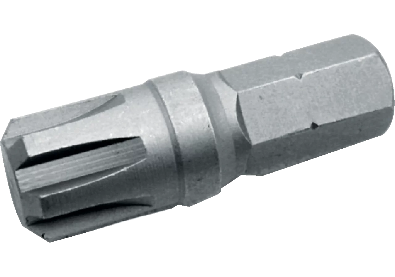 Schraubenbit M5 x 30 mm, Profil RIBE mit 10 mm Sechskantaufnahme SW-Stahl