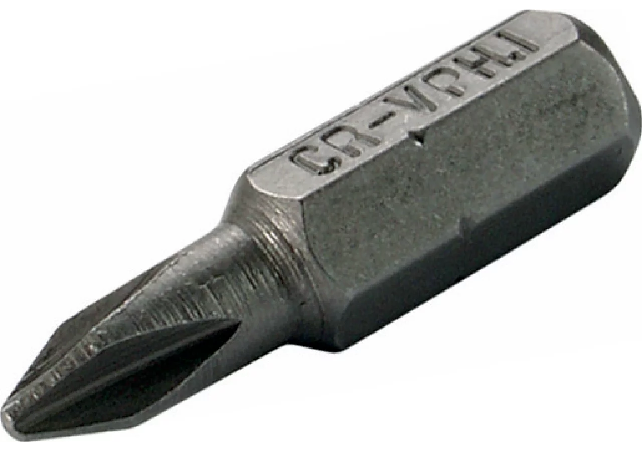Schraubenbit PH 2 x 25 mm, mit Kreuzschlitz mit 1/4 Zoll Antrieb SW-Stahl