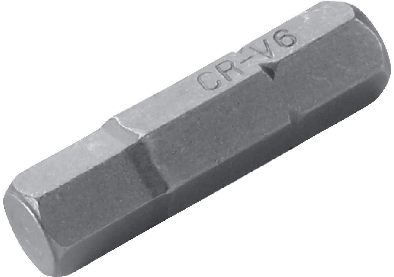 Schraubenbit SW 8 x 25 mm, Innensechskant mit 1/4 Zoll Antrieb SW-Stahl