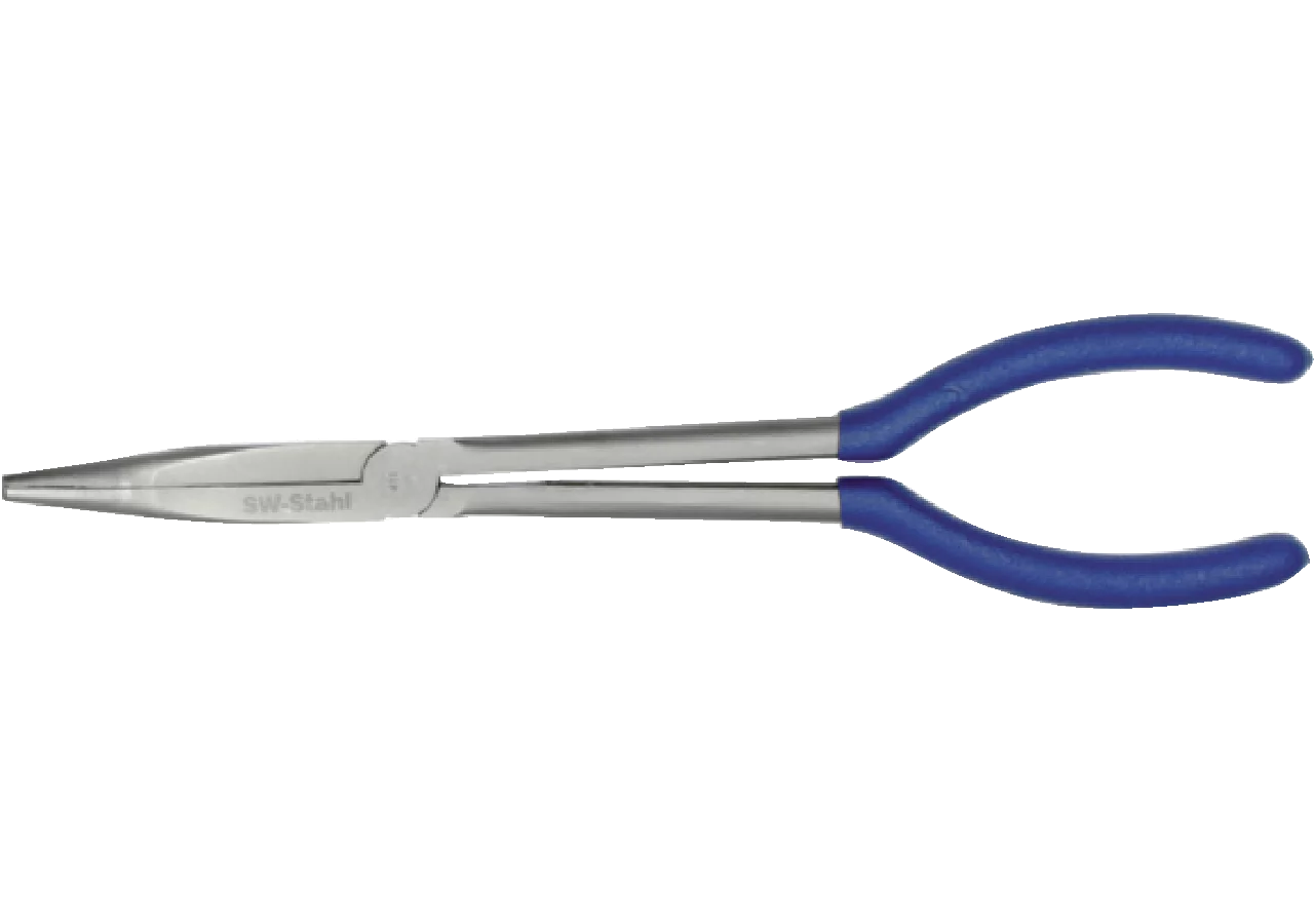 Spitzbackenzange Extra lang, L 310 mm, 45° abgewinkelt SW-Stahl