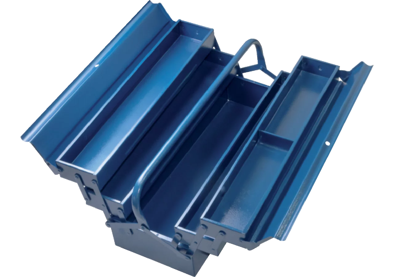 Werkzeugkoffer 530 x 200 x 200 mm Stahlblech blau lackiert SW-Stahl