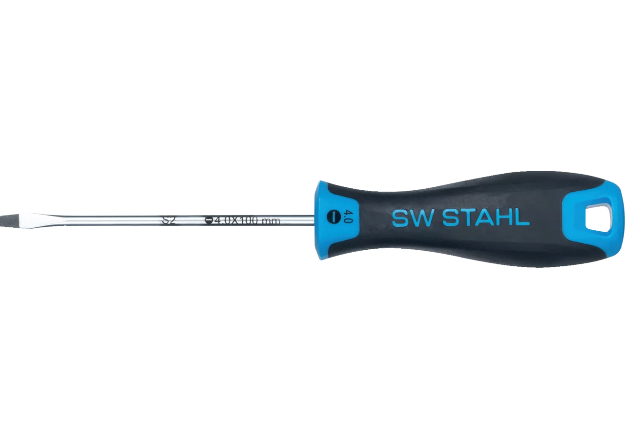 Schraubendreher 4,0 x 100 mm, mit Schlitz SW-Stahl