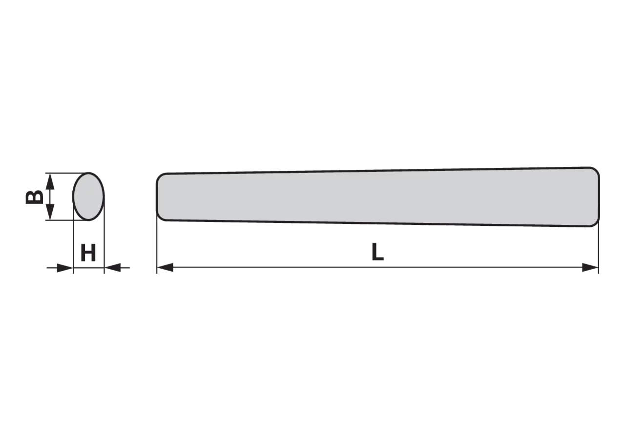 Hammerstiel aus Esche, L 350 mm passend zu Kopfgewicht 800 g SW-Stahl
