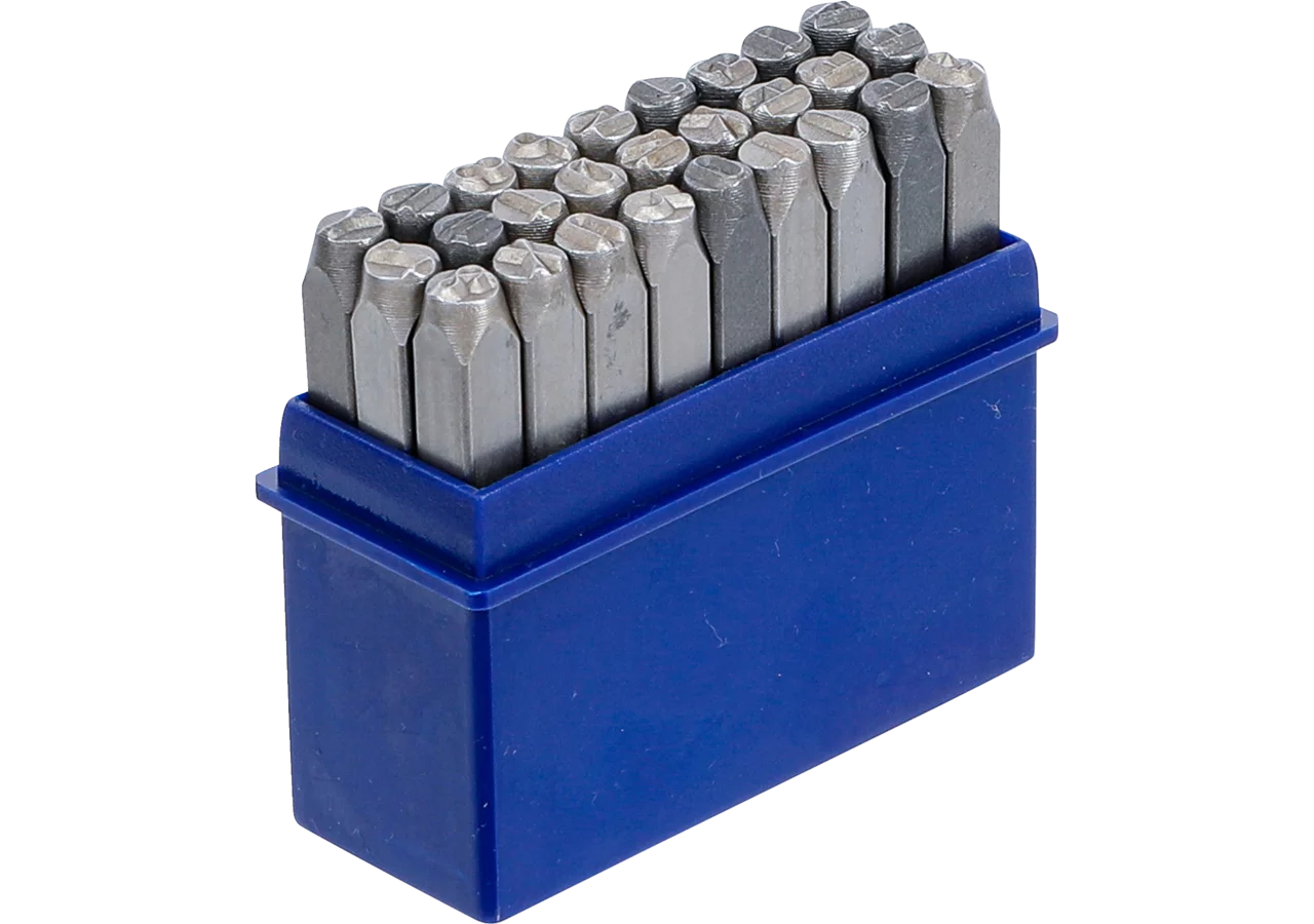 Schlagbuchstaben 5 mm, 27-teilig BGS
