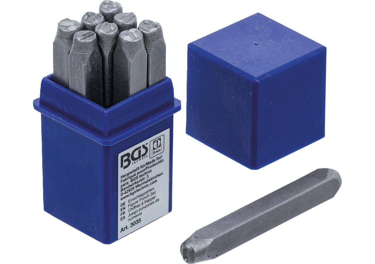 Schlagzahlen 5 mm, 9-teilig BGS