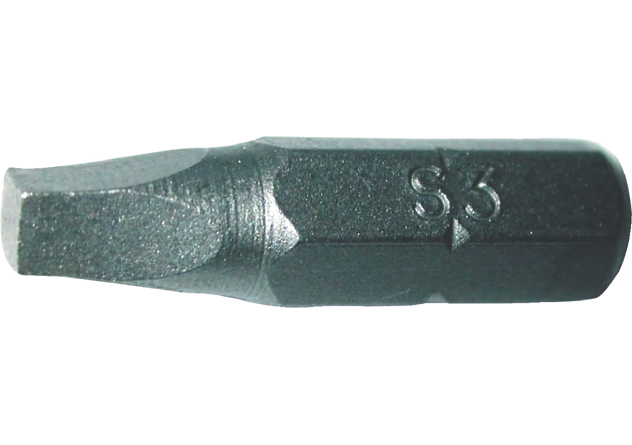 Schraubenbit VKB 2,5 x 25mm, Vierkant mit 1/4 Zoll Antrieb SW-Stahl