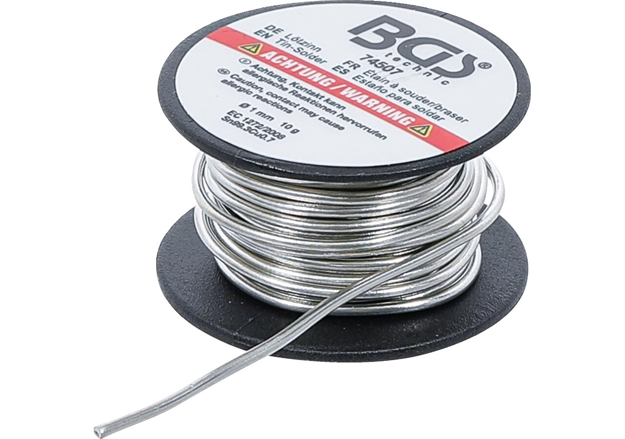 Lötdraht 1 mm, 10 g auf Spule BGS
