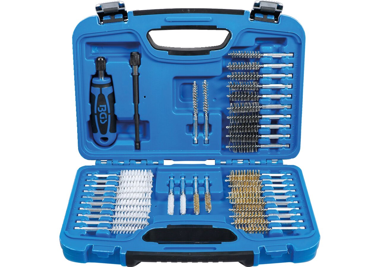 Bürstensatz 38-teilig mit 6,3mm Sechskantaufnahme BGS