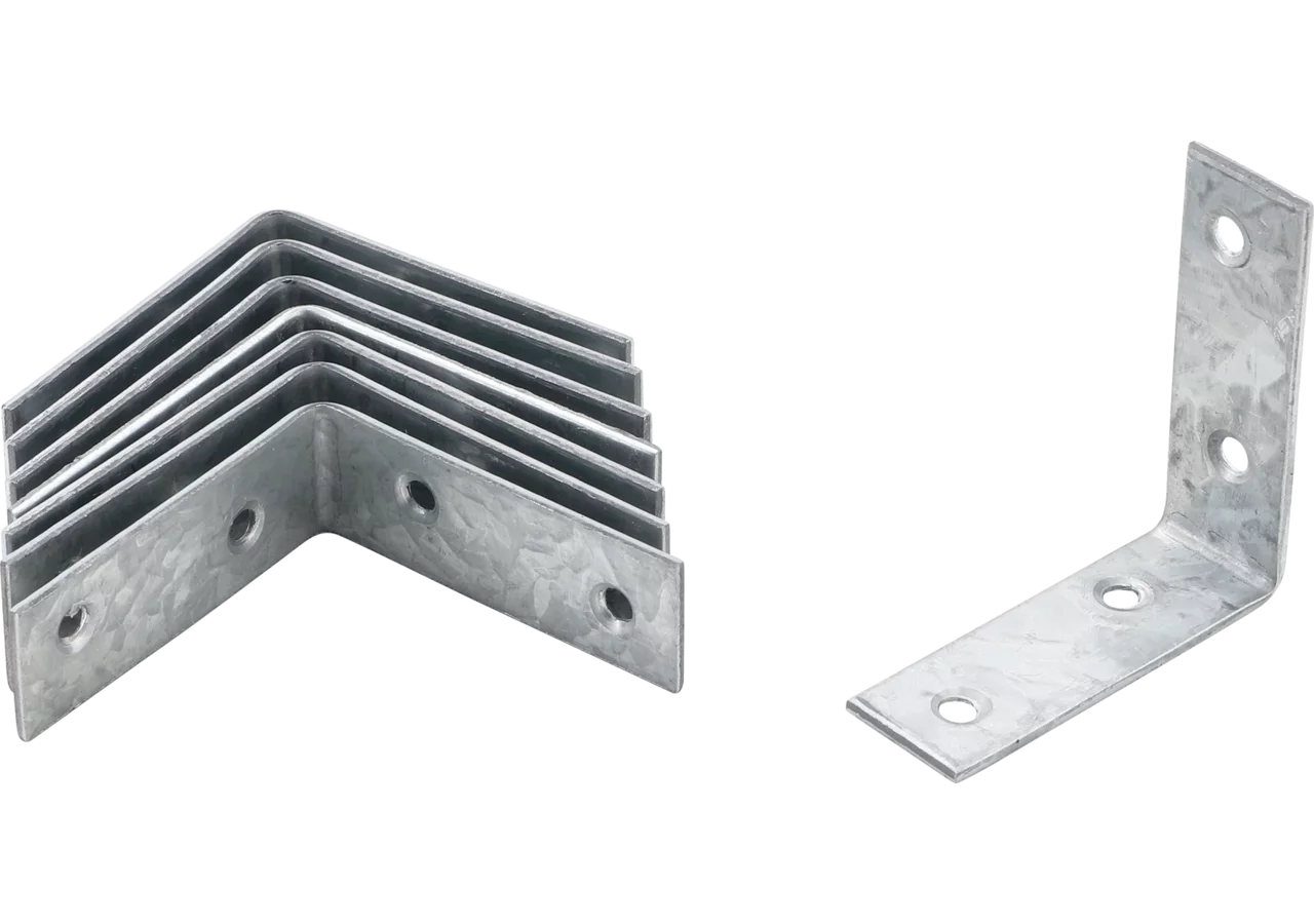 Stuhlwinkel 8-teilig, 60 x 60 x 20 mm Stahl verzinkt BGS