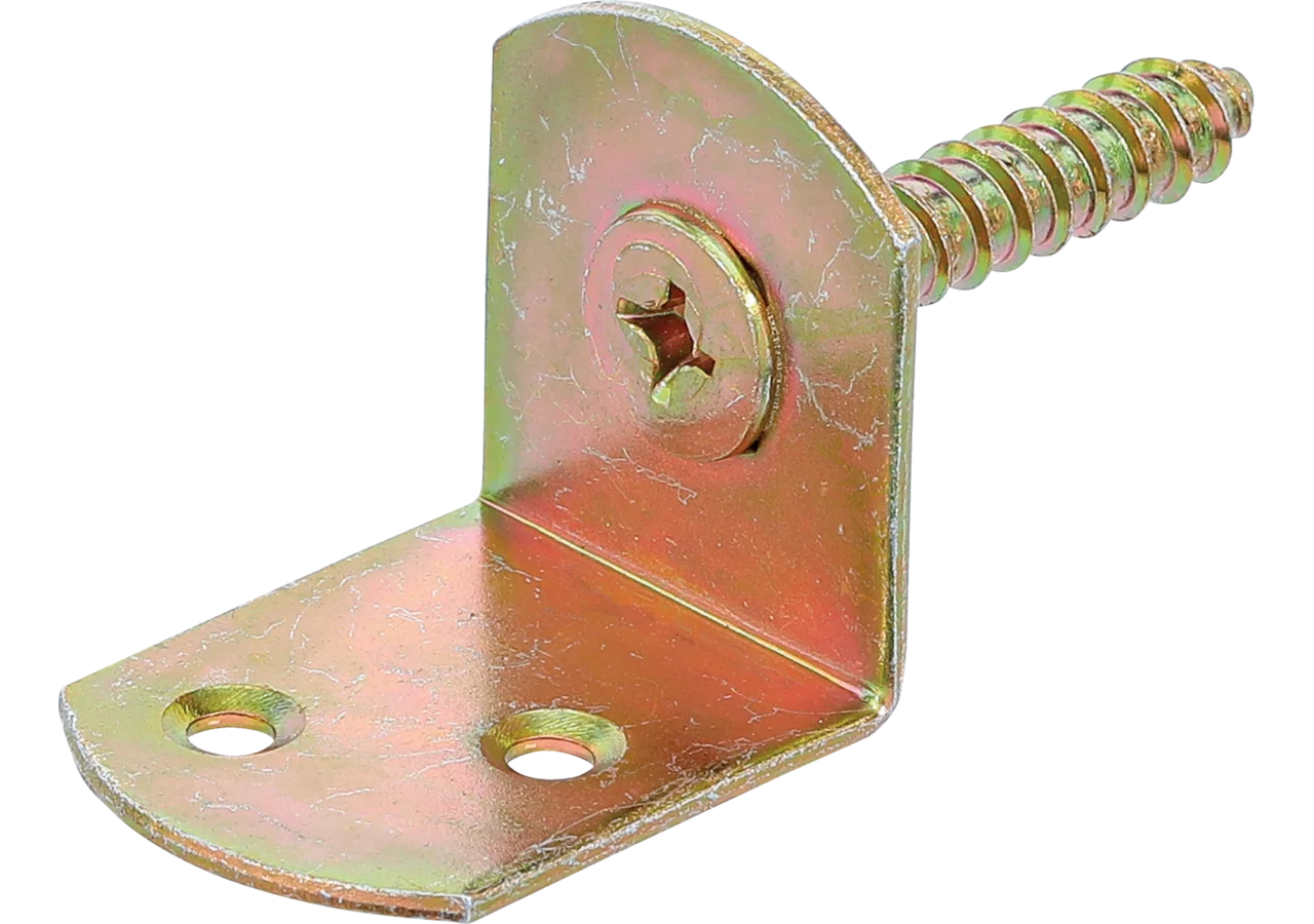 Flechtzaunbeschlag 43 x 32 mm Stahl gelb verzinkt BGS