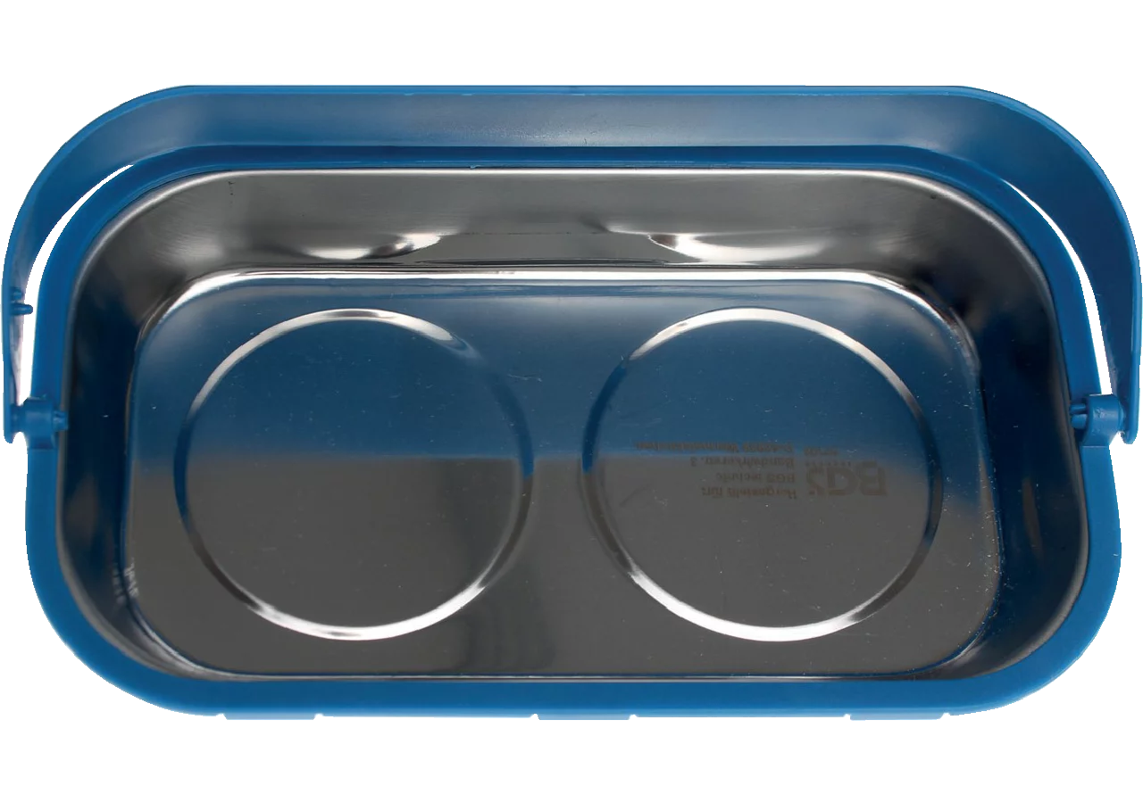 Magnet Teileschale mit Bügel, 152 x 249 x 54 mm aus Edelstahl BGS