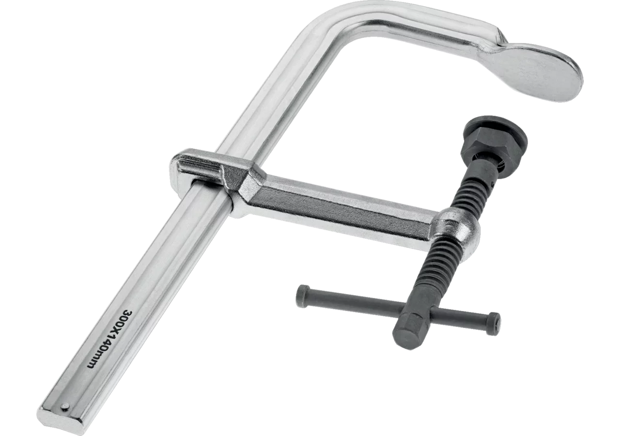 Ganzstahl-Schraubzwinge Type 300, 300 x 140 mm schwere Ausführung KANCA