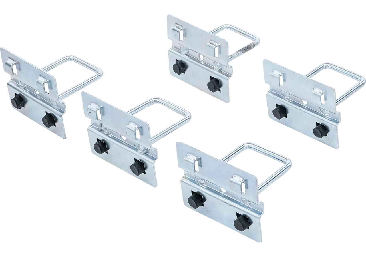 U-Haken-Satz 40 mm, 5-tlg. für Wandschranksystem – passend für Wandschranksystem BGS