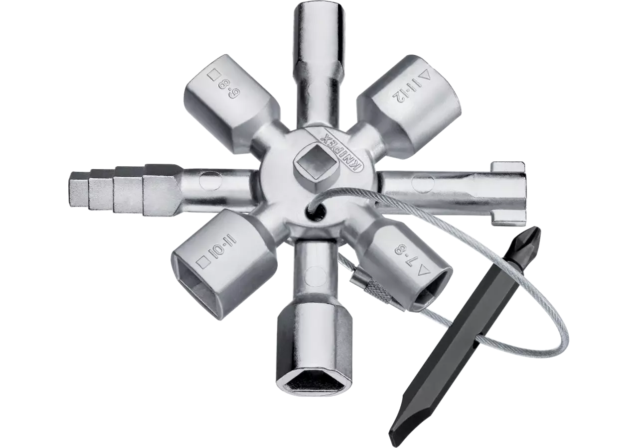 Mehrfachschlüssel TwinKey, 8 strahlig Knipex