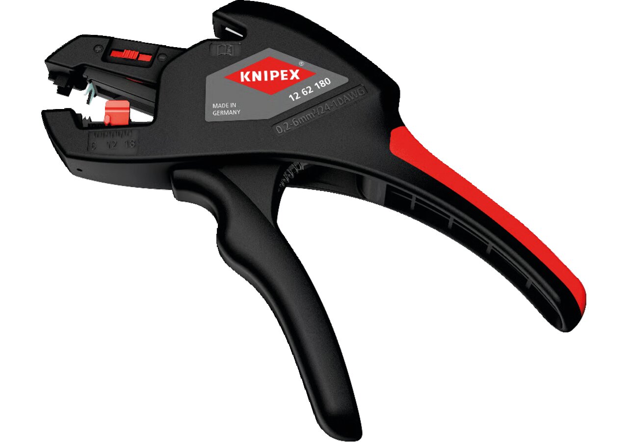 Automatische-Abisolierzange Dm 0,2 - 6,0 mm², L 180 mm Knipex