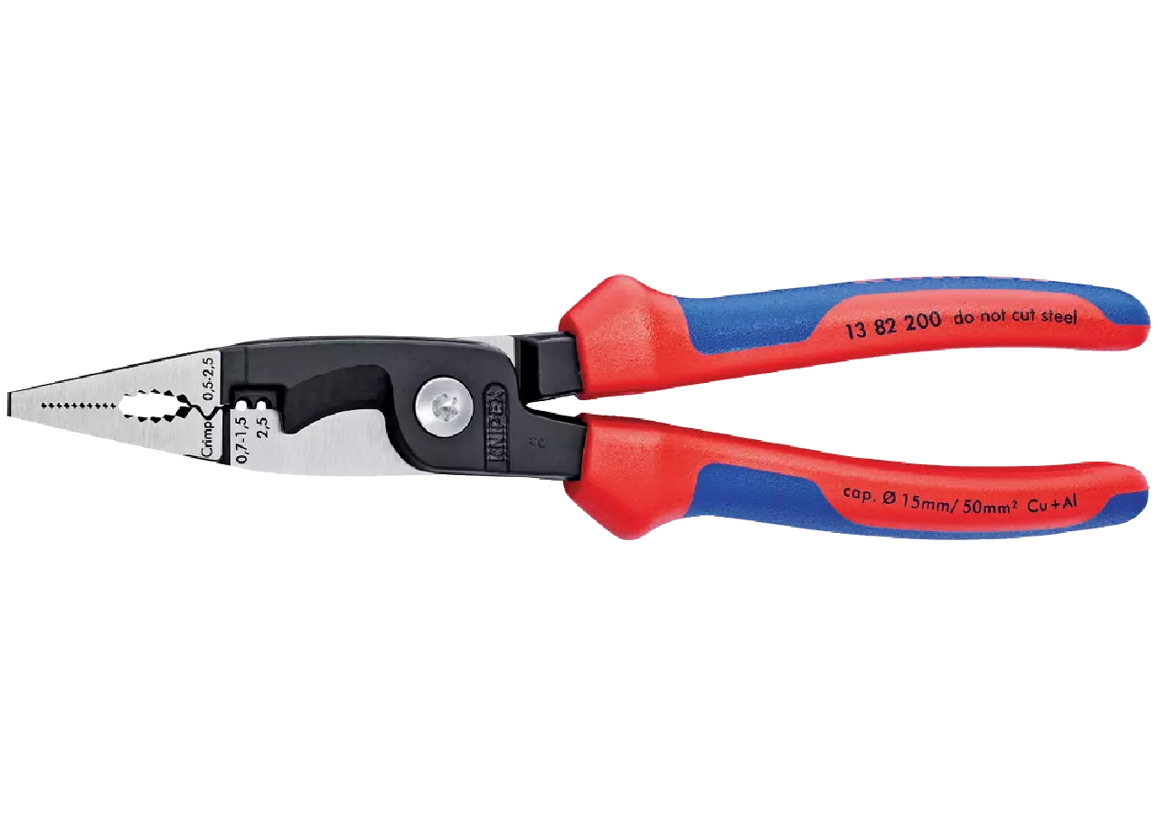 Elektro-Installationszange Dm bis 15 mm / 50 mm², L 200 mm Knipex