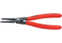 Sicherungsringzange Dm 19 - 60 mm, L 180 mm, 180° gerade für Bohrung-Innensicherung – passend für Bohrung-Innensicherung Mit eingesetzten Spitzen für s Knipex