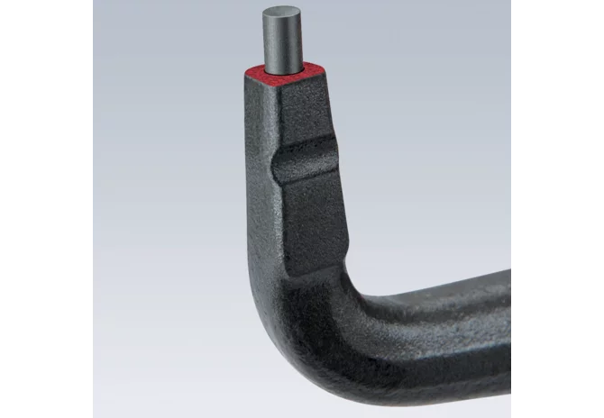 Sicherungsringzange Dm 19 - 60 mm, L 165 mm, 90° gebogen für Welle-Aussensicherung – passend für Welle-Aussensicherung Knipex