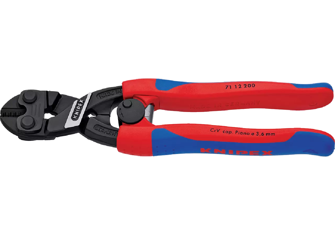Kompakt-Bolzenschneider CoBolt, Dm bis 6 mm, L 200 mm und Verriegelung Knipex