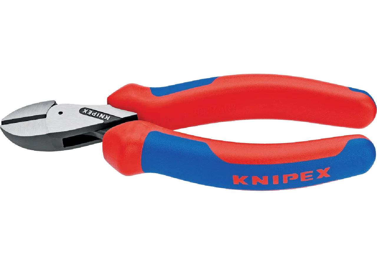 Kompakt-Seitenschneider X-Cut, Dm bis 12 mm, L 160 mm hochübersetzt, DIN5749 Knipex