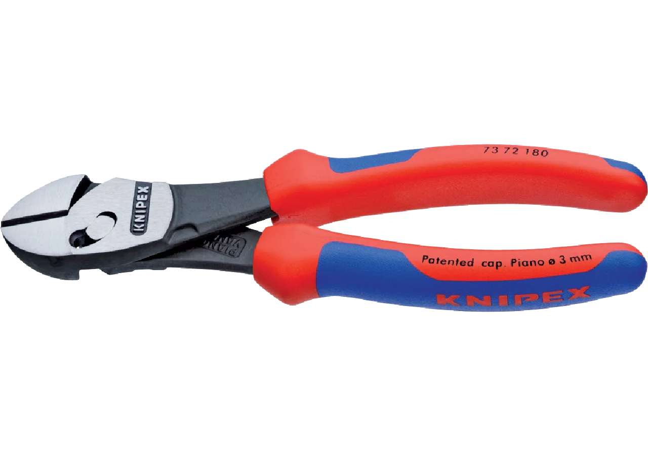 Hochleistungs-Seitenschneider TwinForce, Dm 3 - 5,5 mm, L 180 mm Knipex