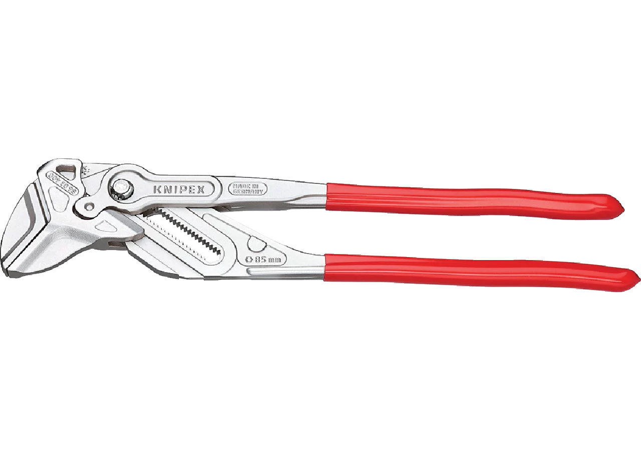 Zangenschlüssel XL, bis SW 85 mm / 3 3/8 Zoll, L 400 mm DIN5743 Knipex