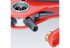 Revolverlochzange Dm 2,0 - 5,0 mm, L 220 mm rot pulverbeschichtet Knipex