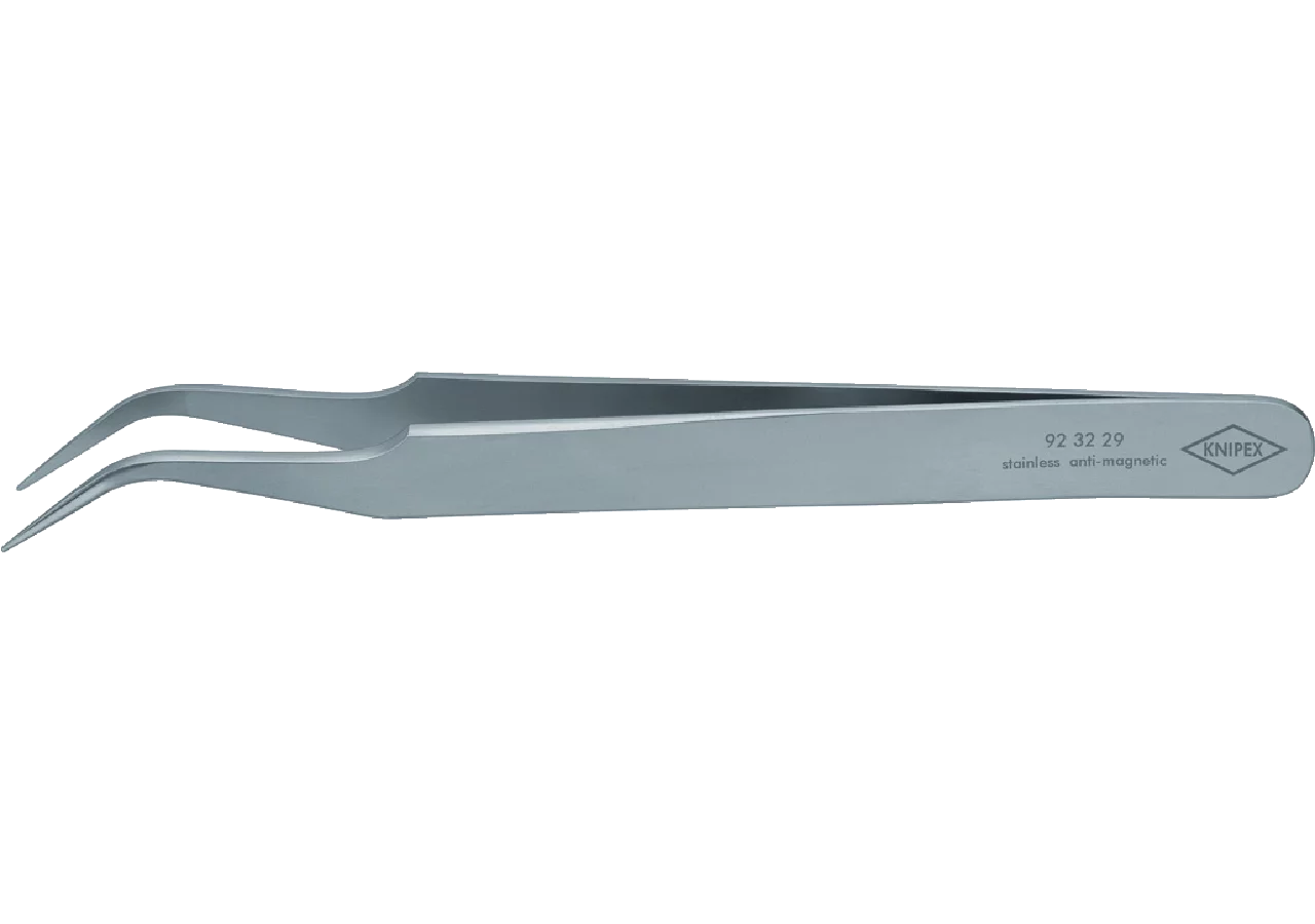 Präzisions-Pinzette L 120 mm, geboge Spitze Knipex