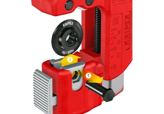 Rohrabschneider TubiX, Dm 3 - 30 mm Knipex