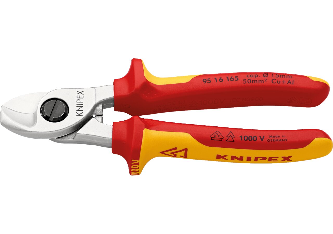 Kabelschere bis 50 mm² L 165 mm Knipex