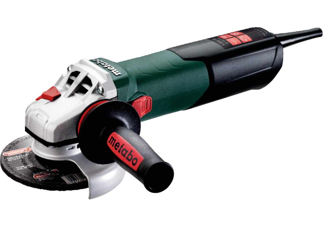 Winkelschleifer WEV 15-125 Quick, 1550 W, 125 mm mit Drehzahlregelung Metabo