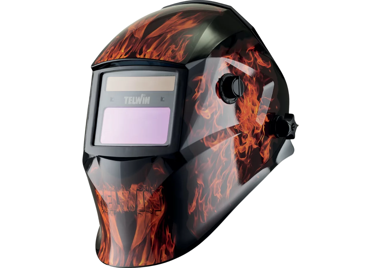 Schweisserschutzhelm STREAM FLAME mit automatischer Verdunkelung Telwin