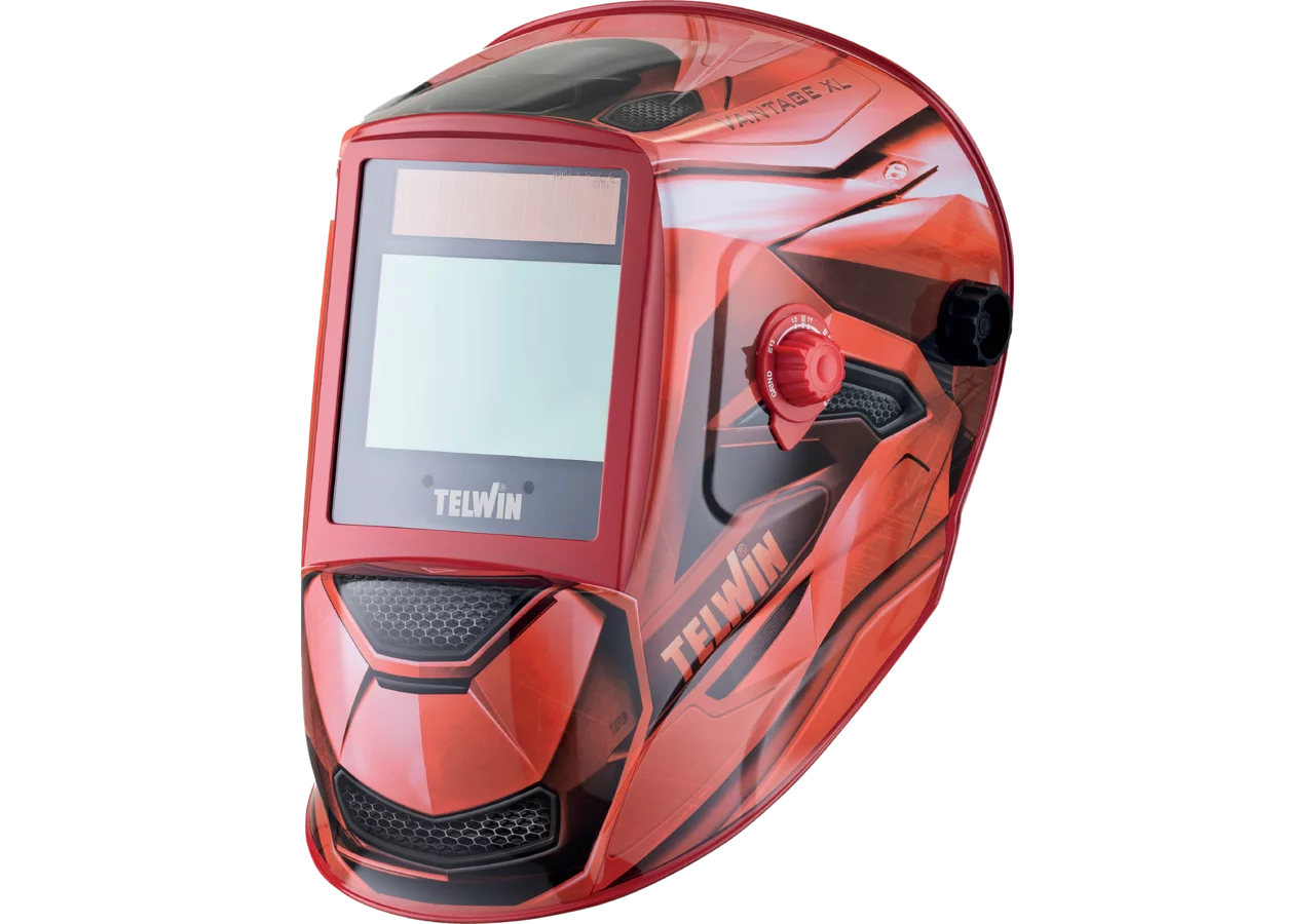 Schweisserschutzhelm VANTAGE RED mit automatischer Verdunkelung Telwin