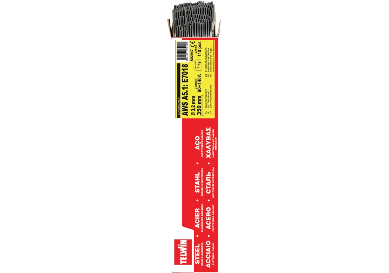 Elektroden basisch 3,2 mm, Stahl 110 Stück Telwin