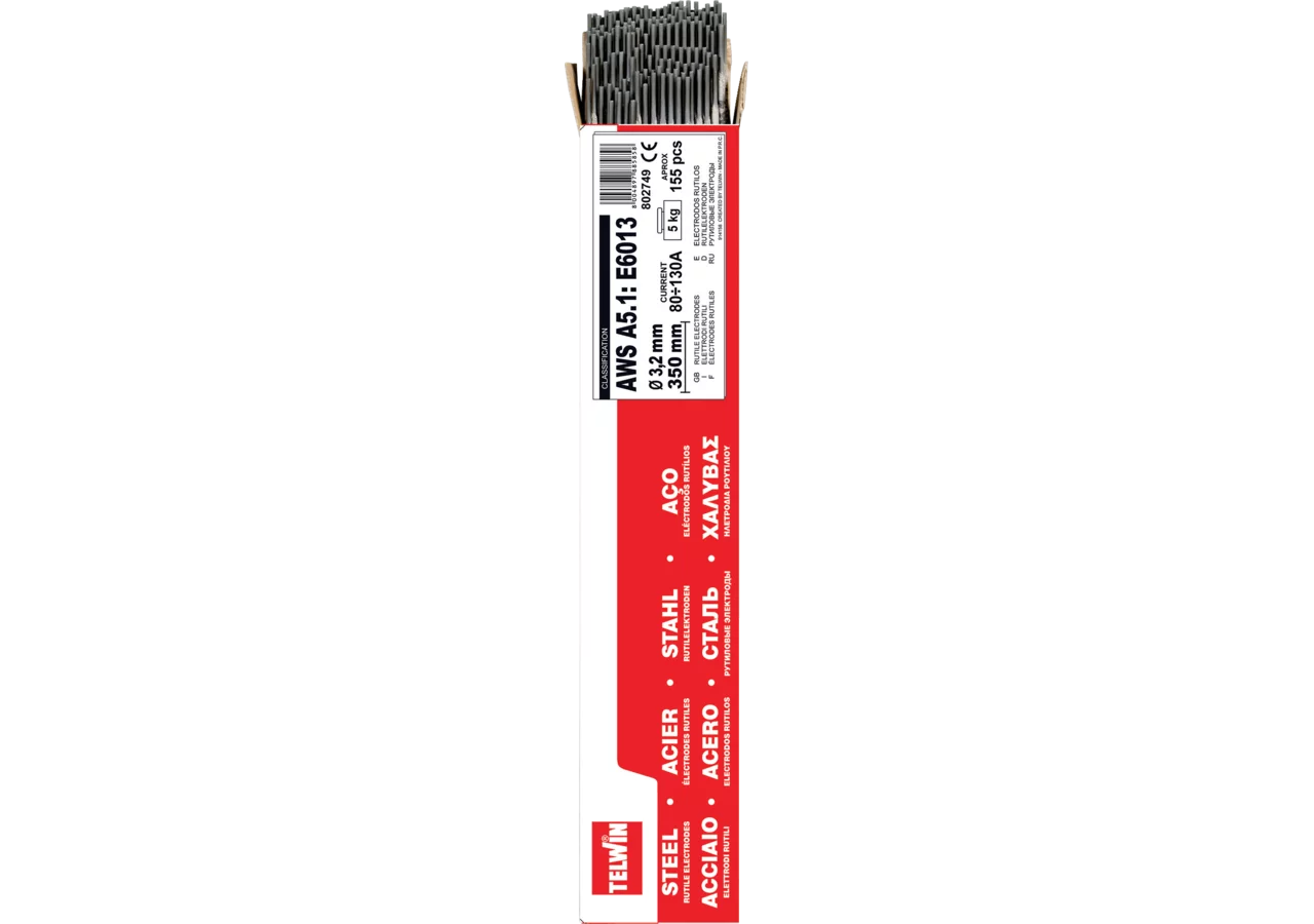 Elektroden rutil 3,2 mm, Stahl 125 Stück Telwin
