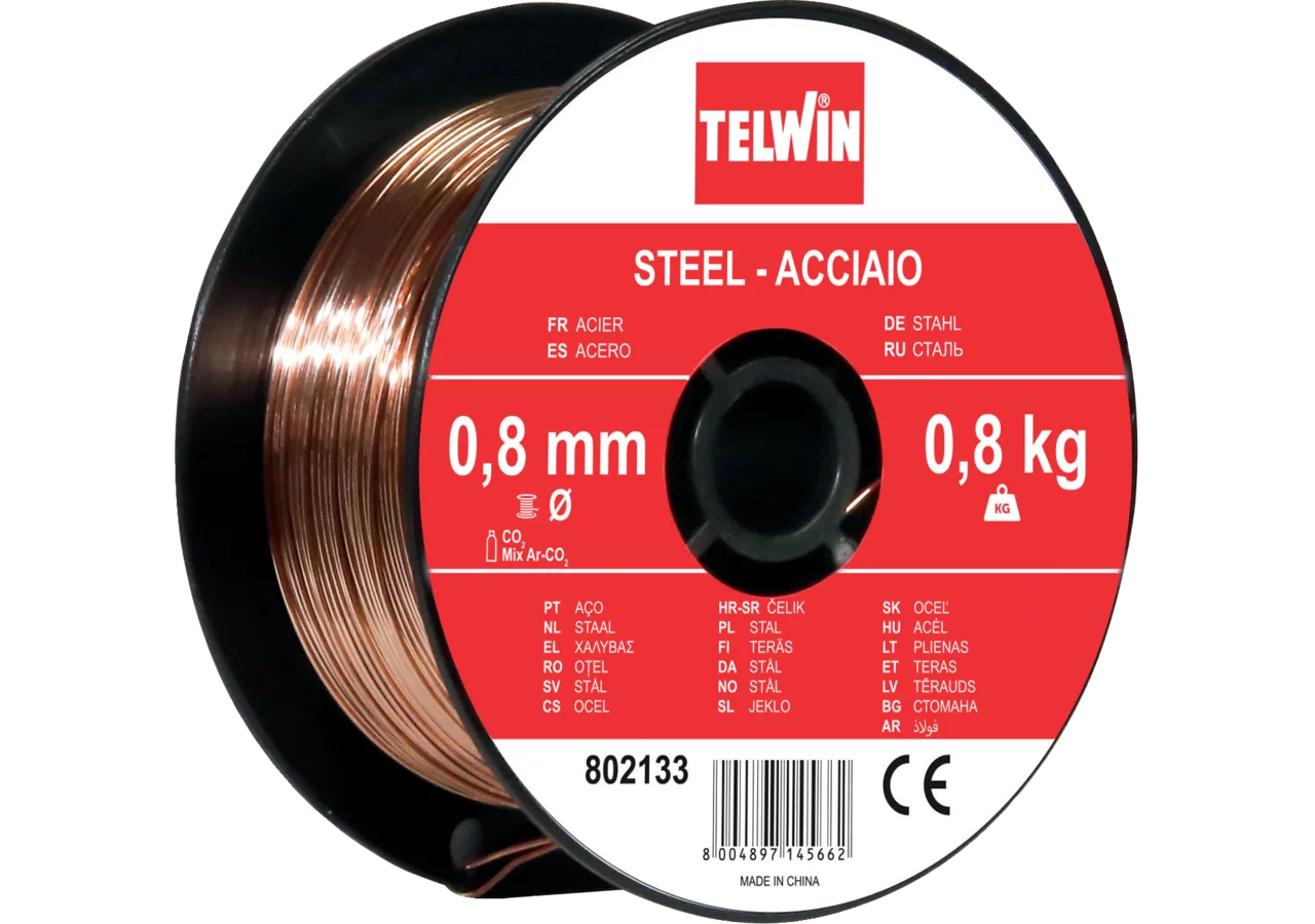 Schweissdraht Stahl 0,8 mm, 0,8 kg Telwin