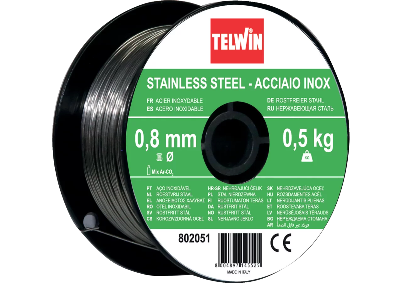 Schweissdraht Edelstahl 0,8 mm, 0,5 kg Telwin