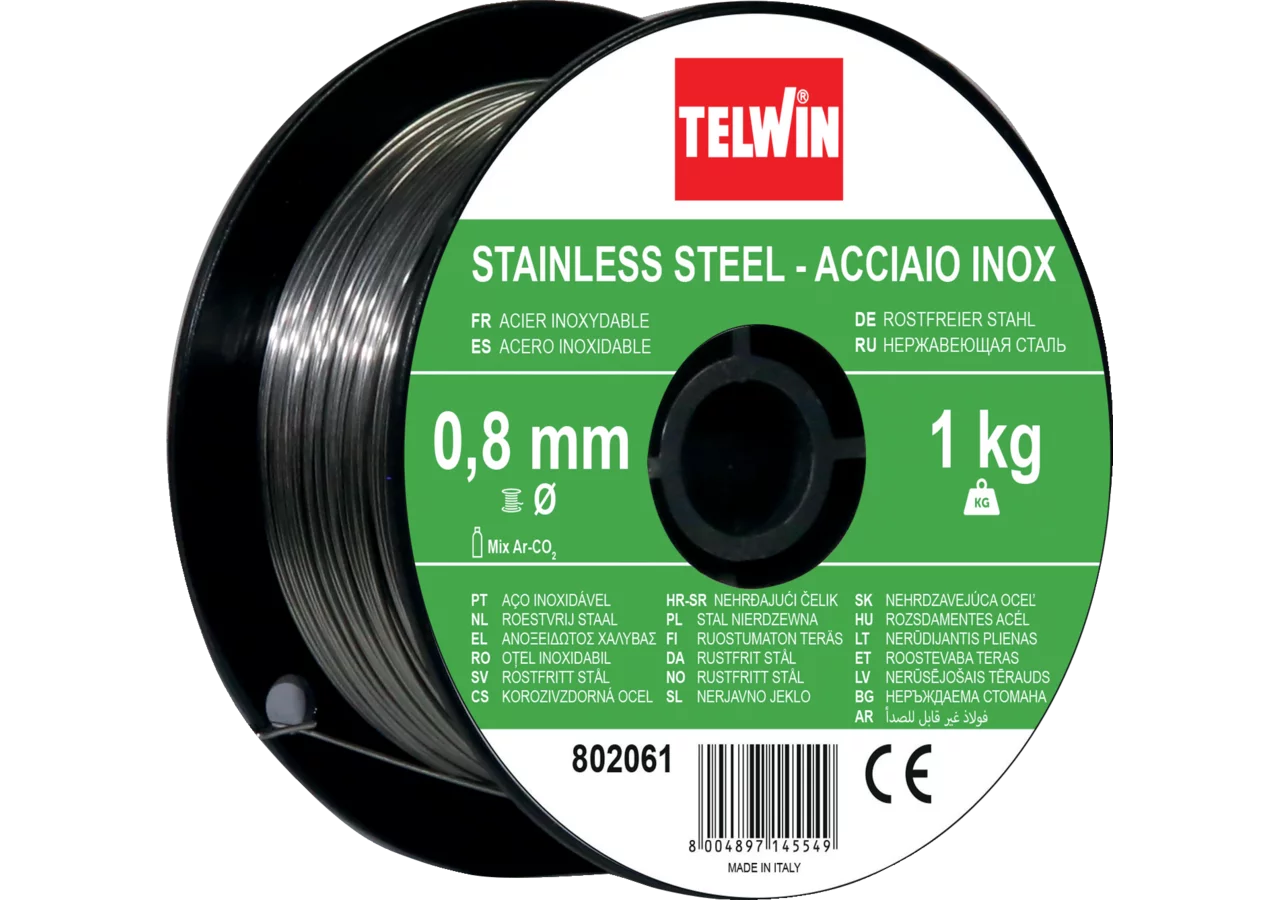 Schweissdraht Edelstahl 0,8 mm, 1,0 kg Telwin