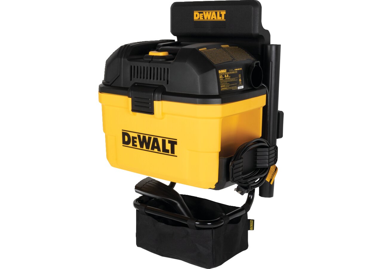 Staubsauger DXV23G, 23 Liter, Wandmontage 1100 Watt für Nass Trocken – passend für Nass Trocken DeWALT