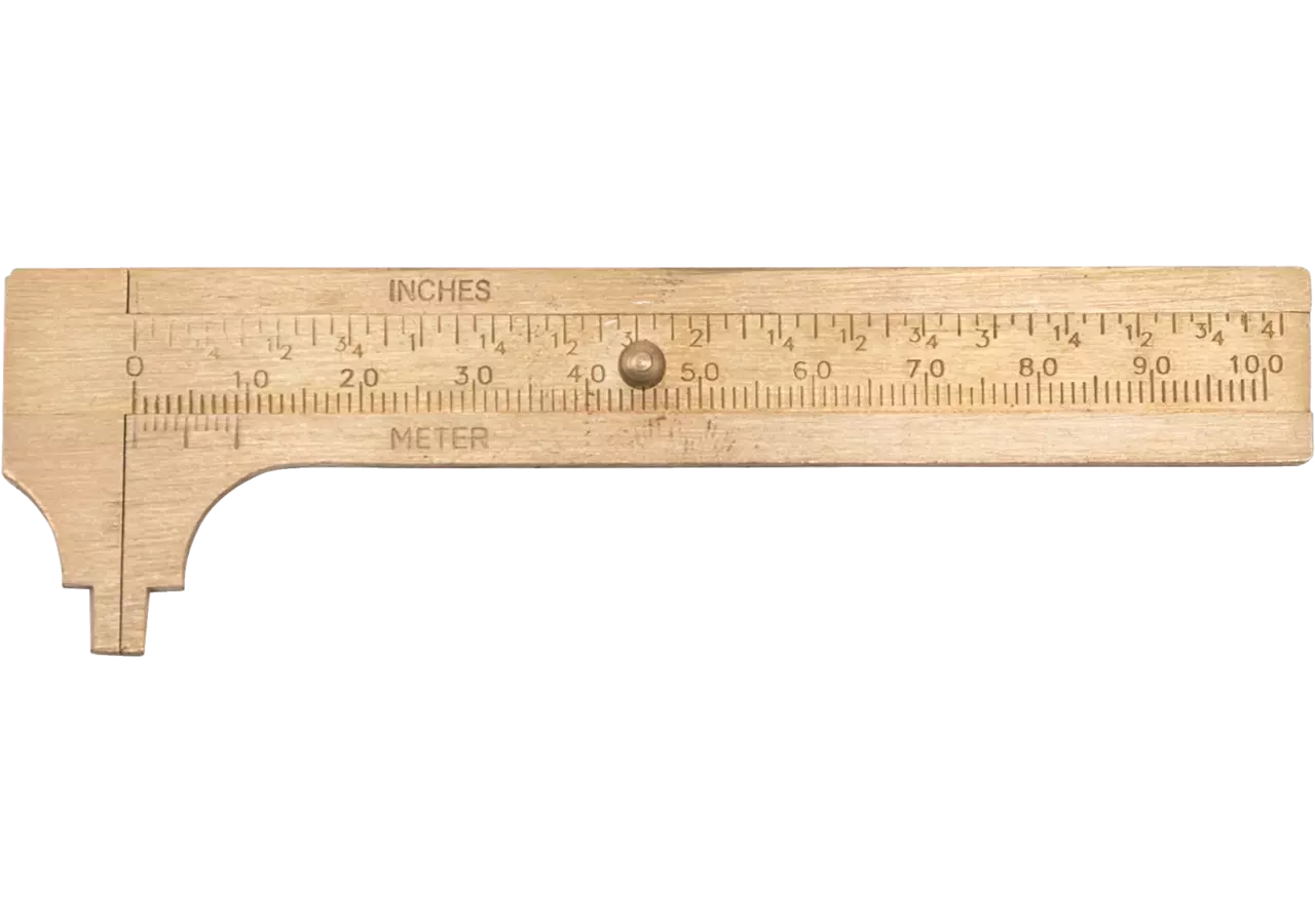 Taschenmessschieber Type 441, 100 x 20 mm mit kurzem Schabel und Innenmaß Scala