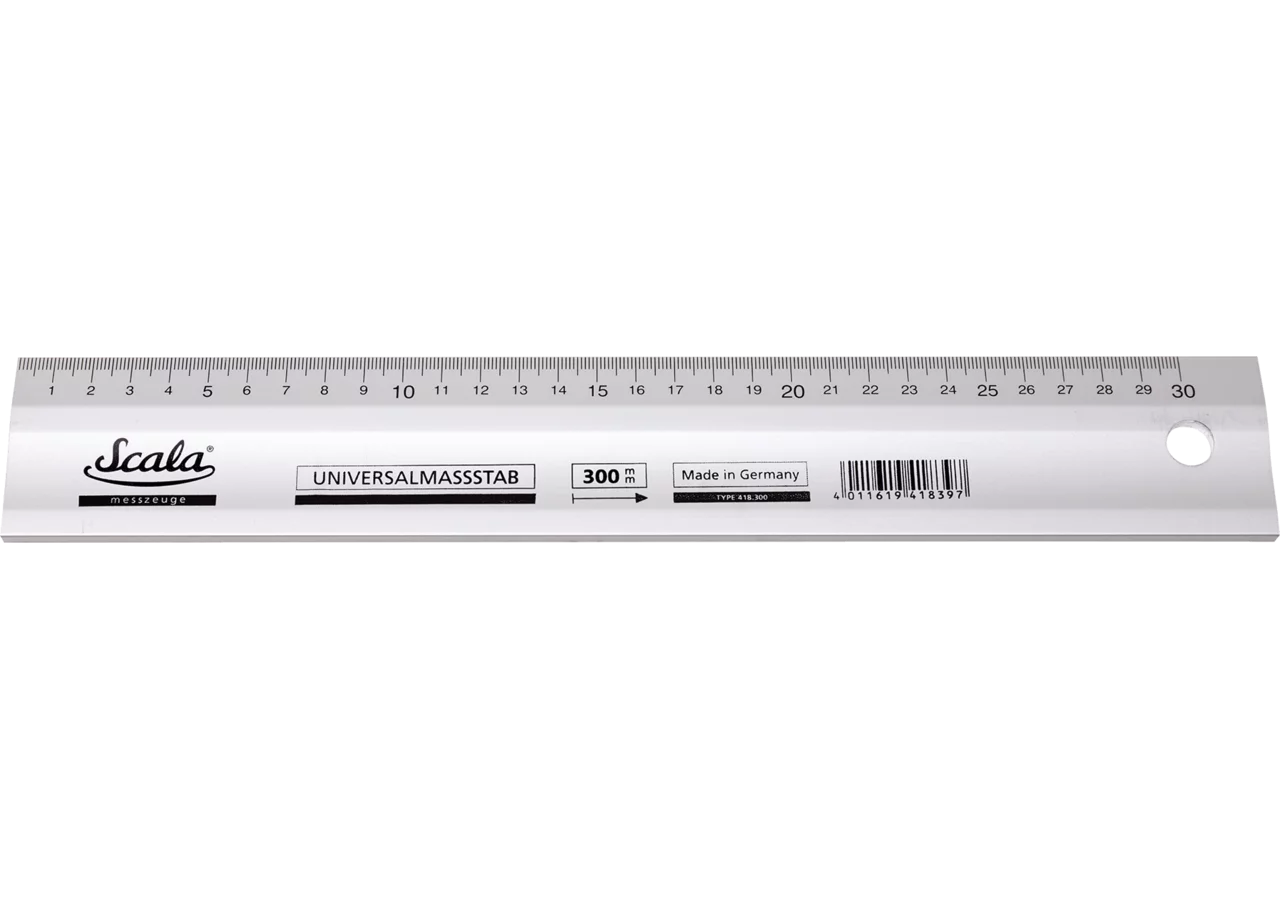 Maßstab Type 418, L 300 mm Aluminium eloxiert Scala