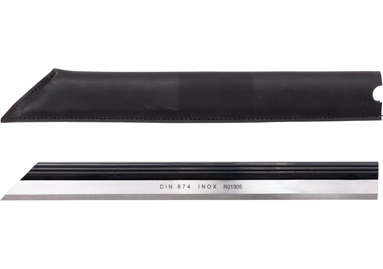Haarlineal Type 423, L 300 mm im Etui, DIN874/0 Scala