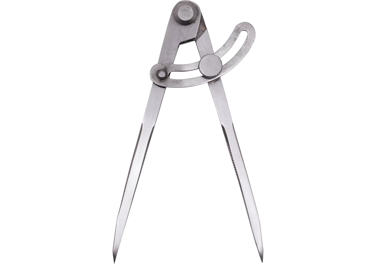 Bogenzirkel Type 478, L 150 mm aus blankem Stahl geschmiedet Scala