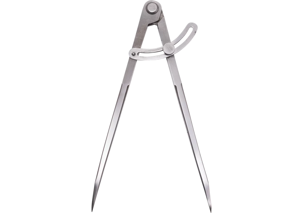 Bogenzirkel Type 478, L 250 mm aus blankem Stahl geschmiedet Scala