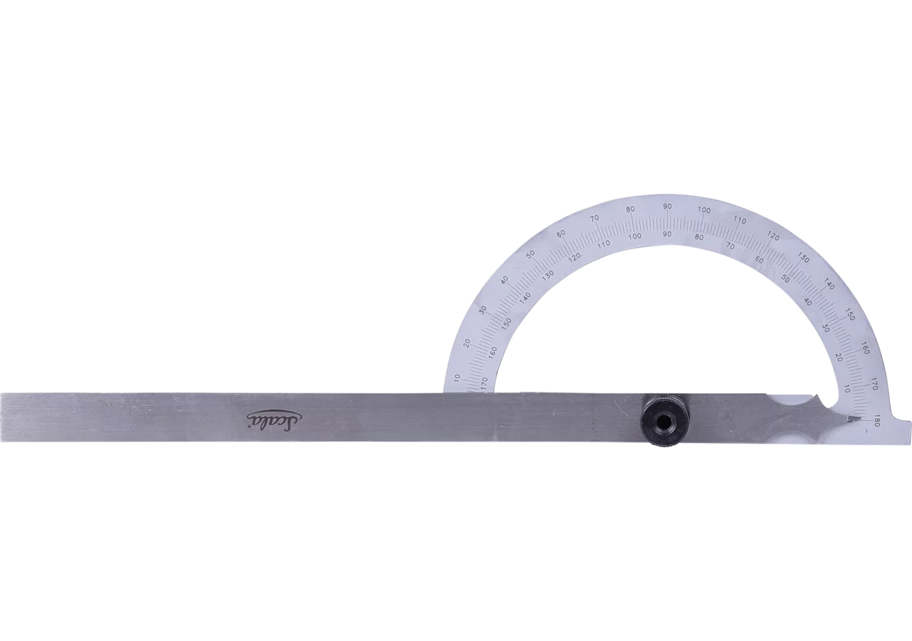 Gradmesser Type 486, 0 - 180°, 200 x 150 mm mit Feststellschraube Scala