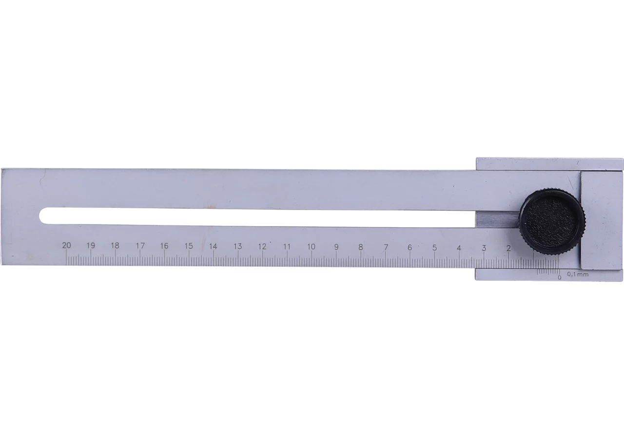 Streichmaß Type 619, L 200 mm mit Feststellschraube Scala