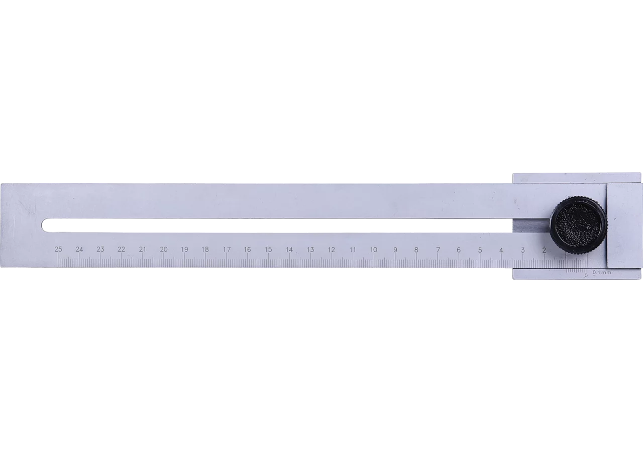 Streichmaß Type 619, L 250 mm mit Feststellschraube Scala